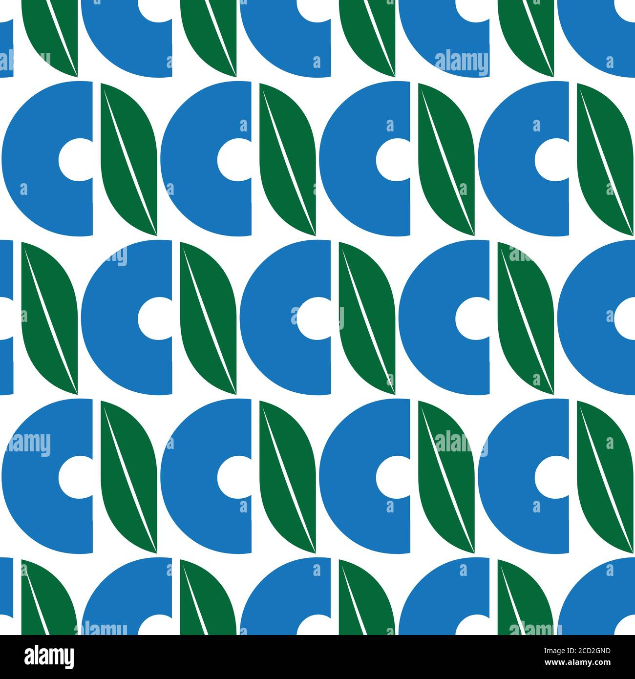 Seamless pattern with colored letter a and leaf Stock Vector