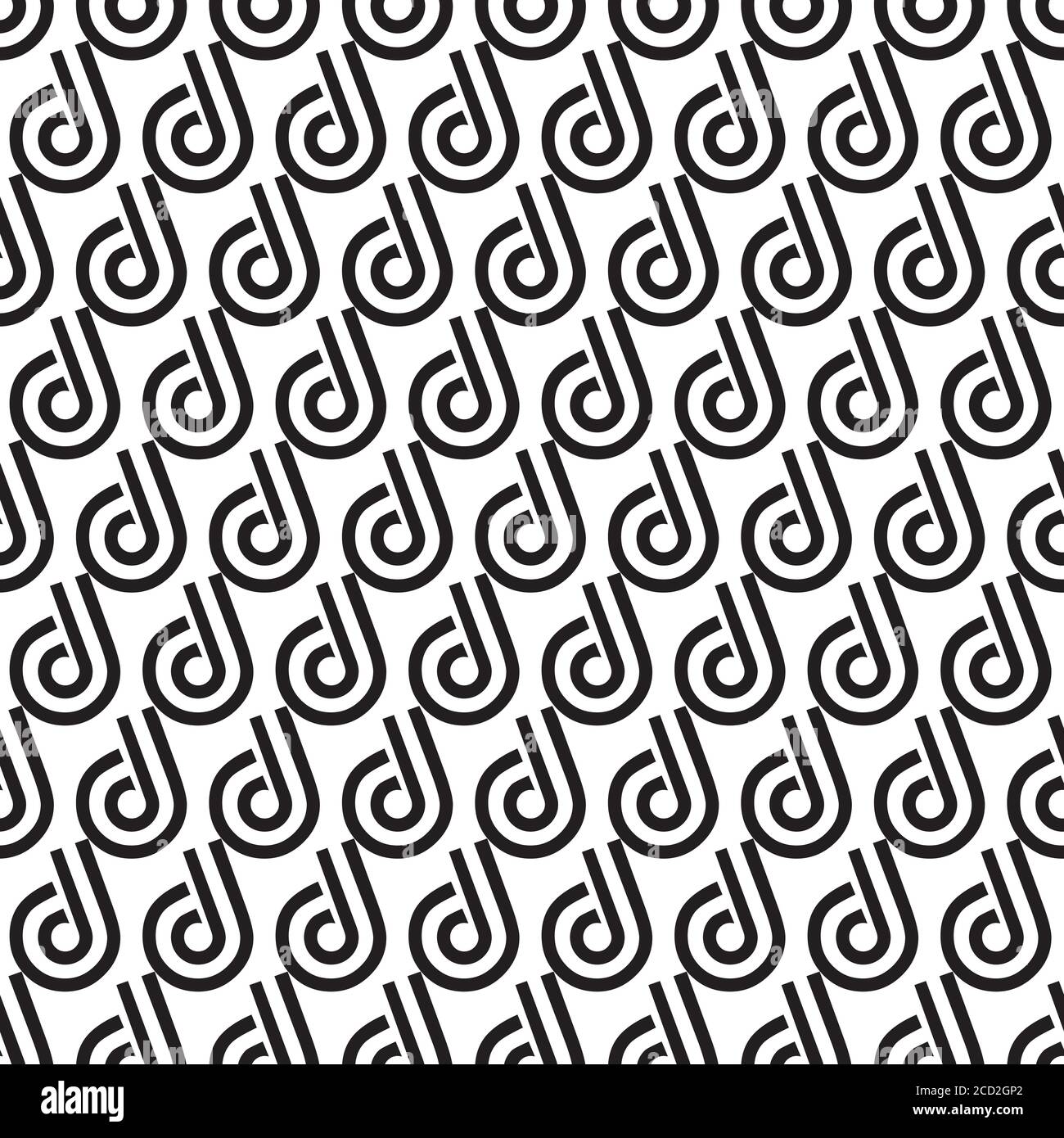 Seamless pattern with black letter d Stock Vector Image & Art - Alamy