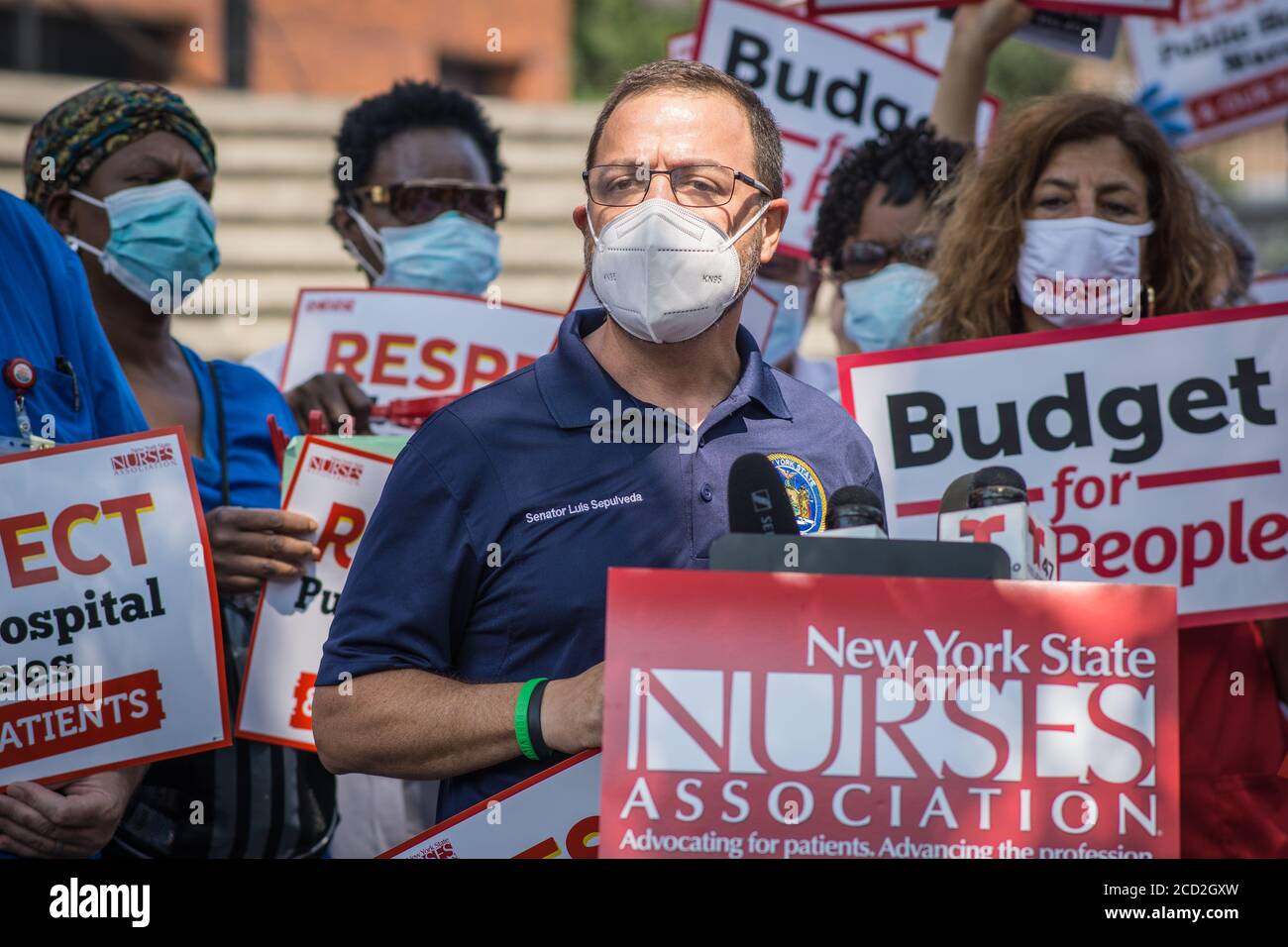 Nurses from Lincoln Hospital held a press conference to speak about the
