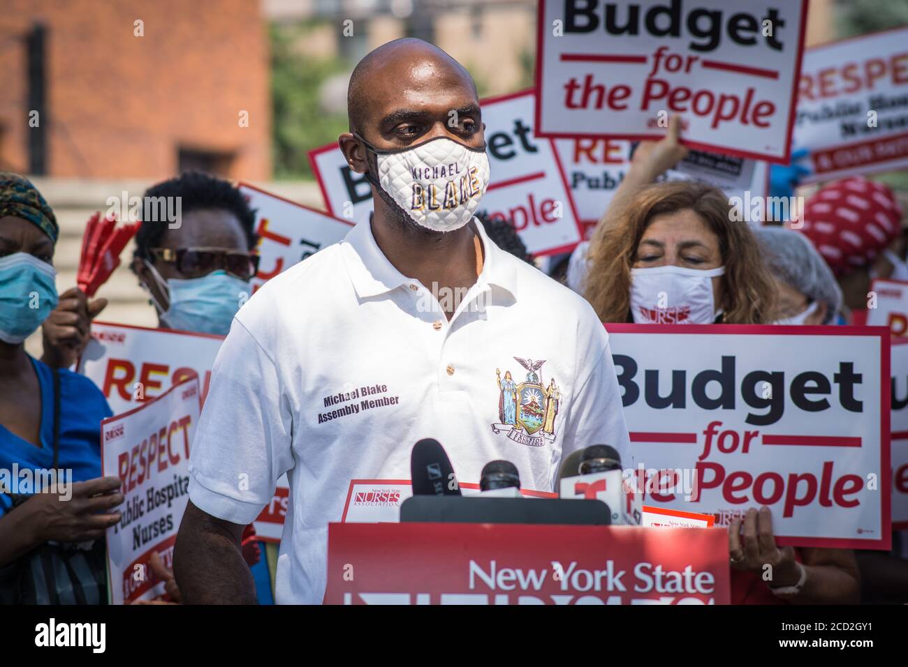 Nurses from Lincoln Hospital held a press conference to speak about the