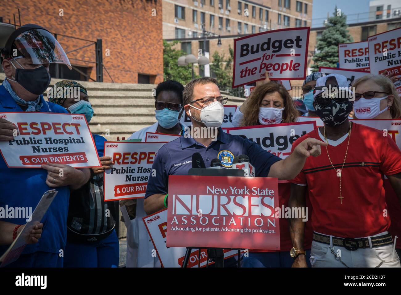 Nurses from Lincoln Hospital held a press conference to speak about the