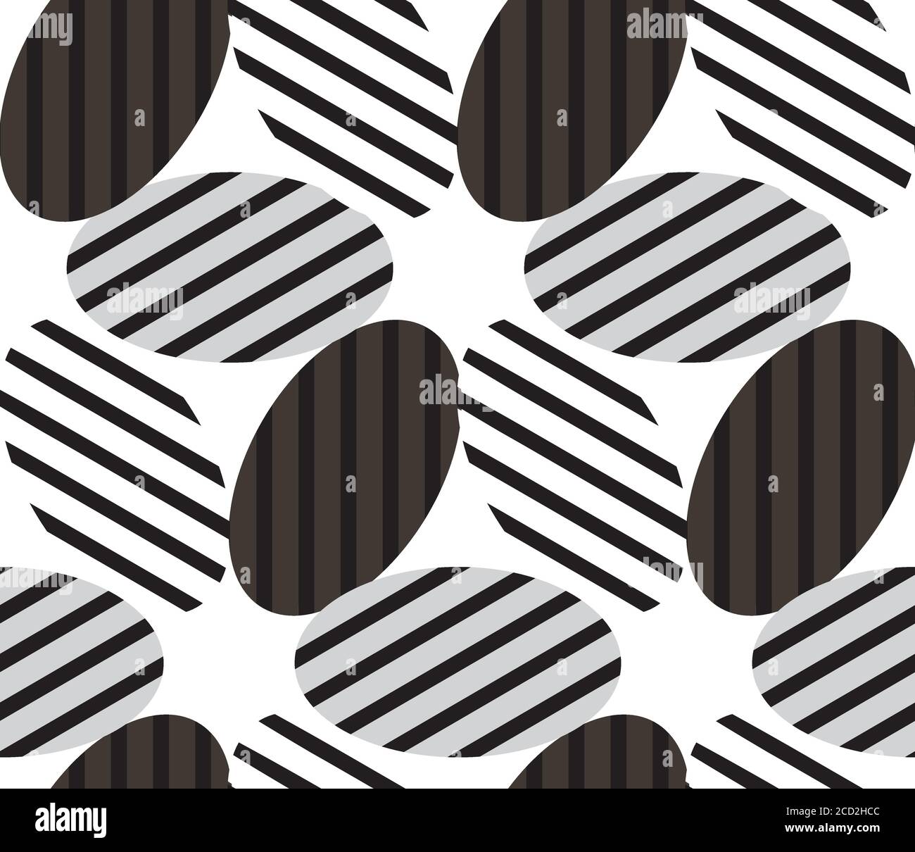 Seamless pattern with gray ellipses Stock Vector