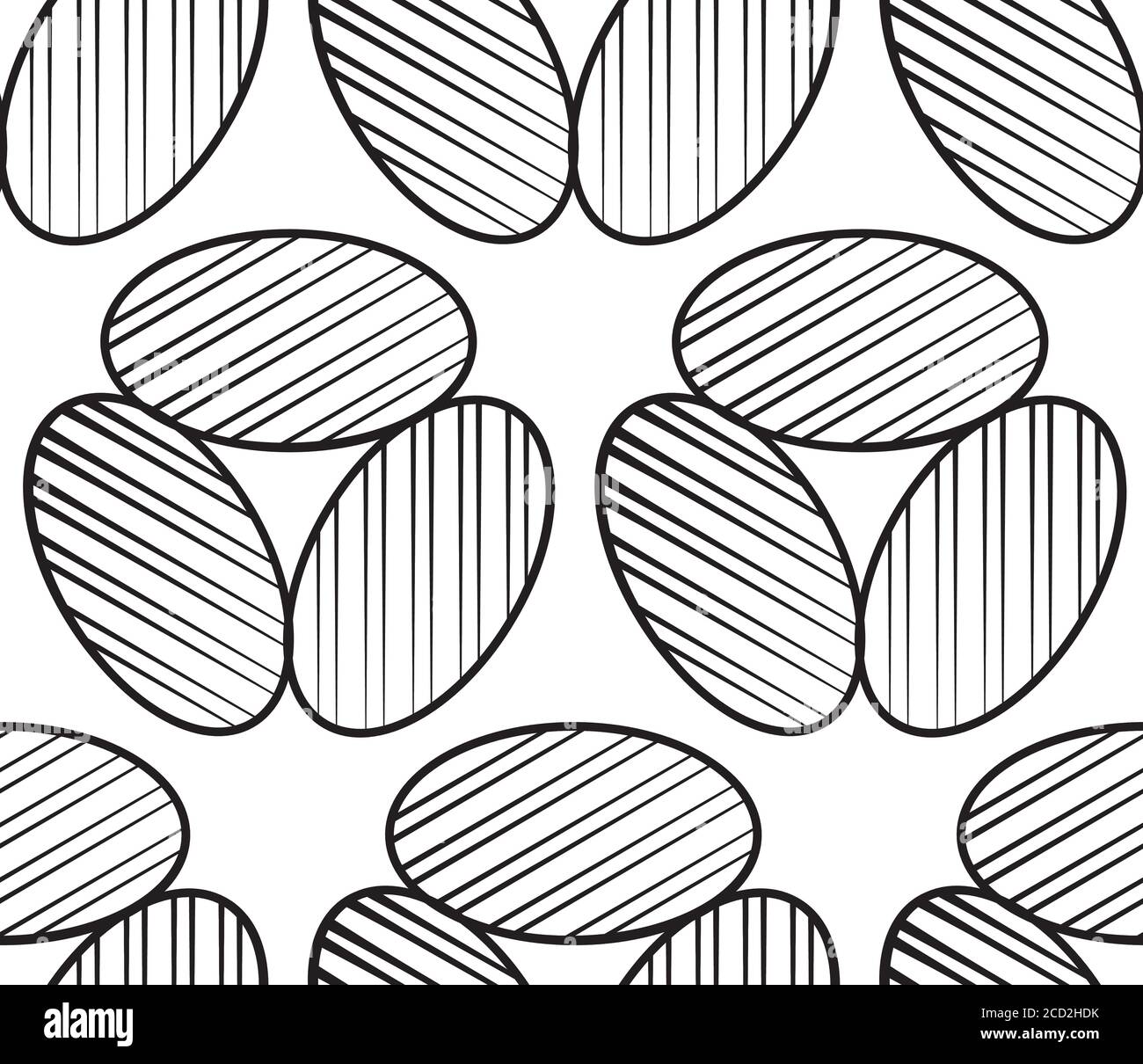 Seamless pattern with black lines(ellipse Stock Vector Image & Art - Alamy