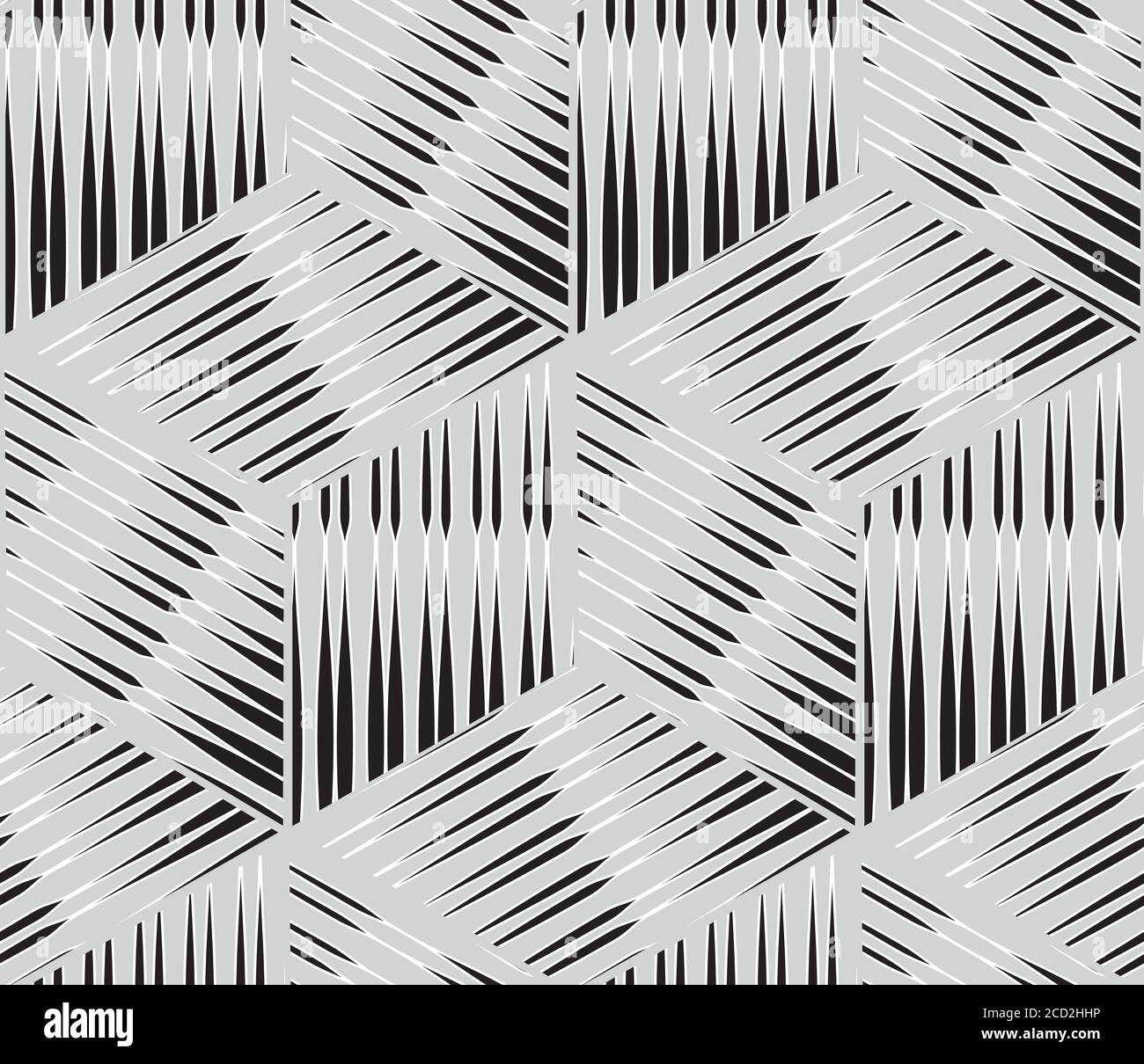 Seamless texture with black geometric forms(cubes) Stock Vector