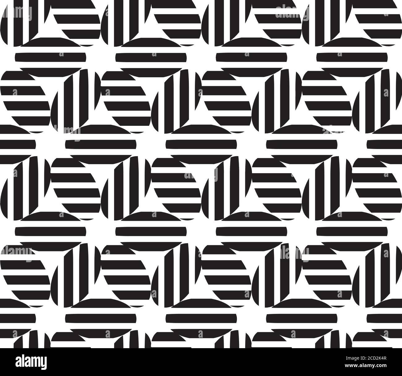 Seamless pattern with horizontal and vertical black segments(ellipse
