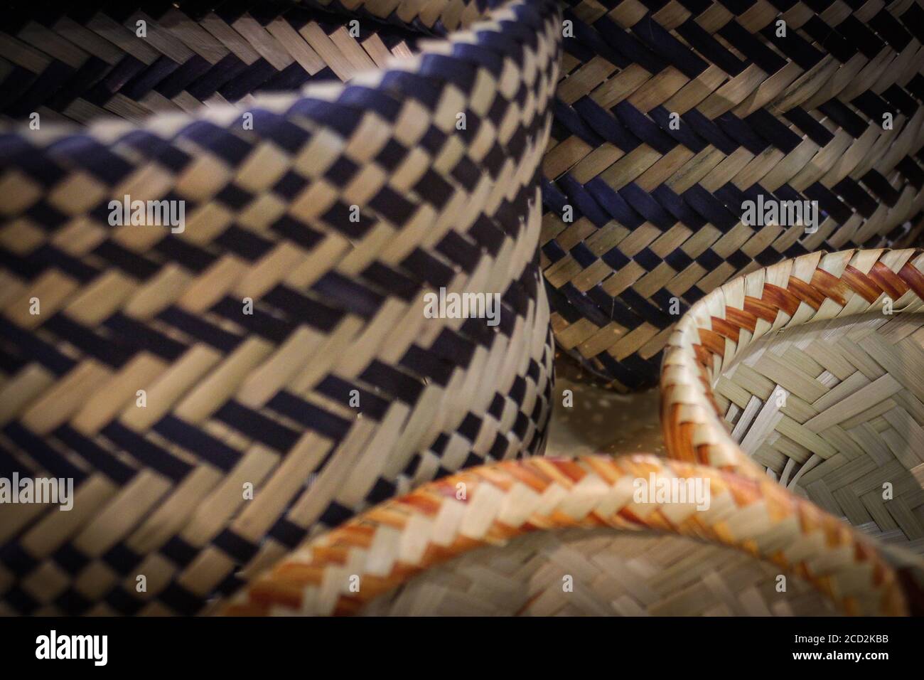 vegetable fiber handicraft made by Guarani aborigines Stock Photo