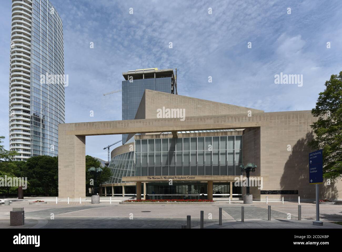 Main facade of the Morton H Meyerson Symphony Center Stock Photo Alamy