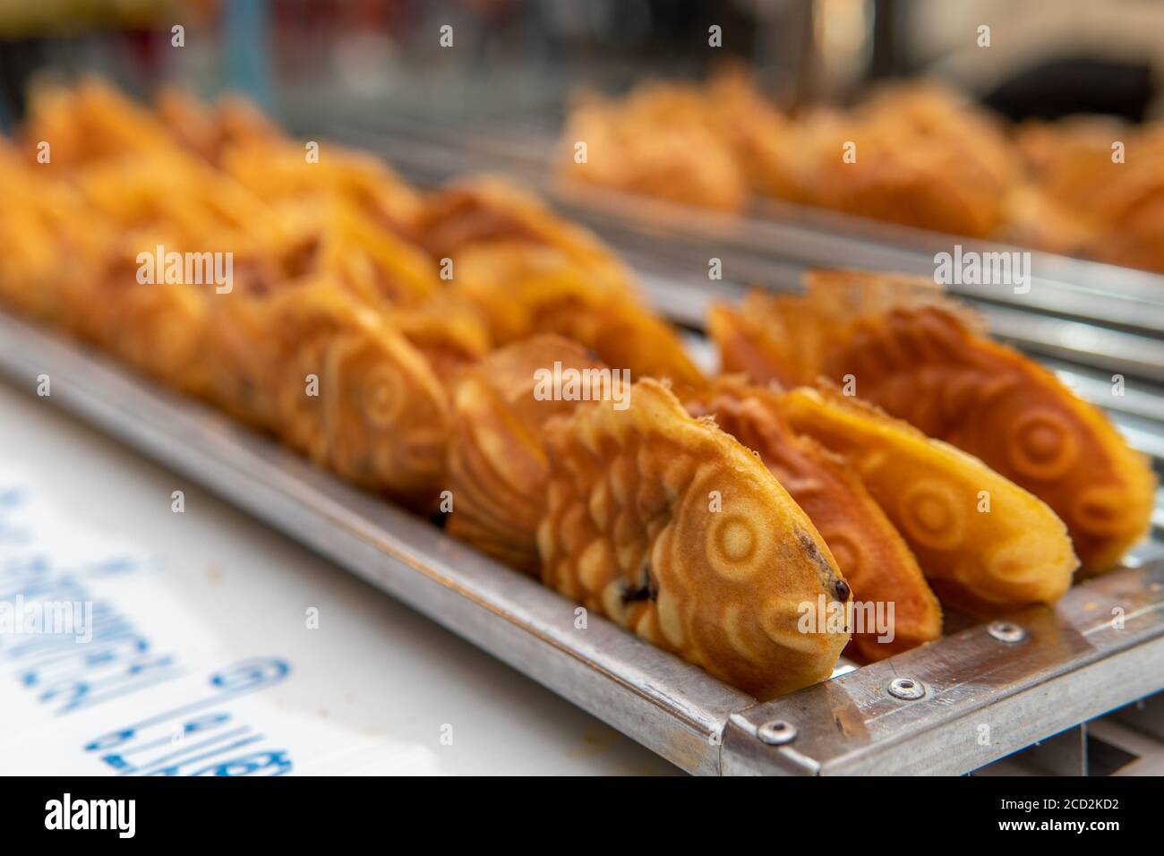 Bungeoppang (Korean Fish Shaped Pastry)Street Food for sale on street