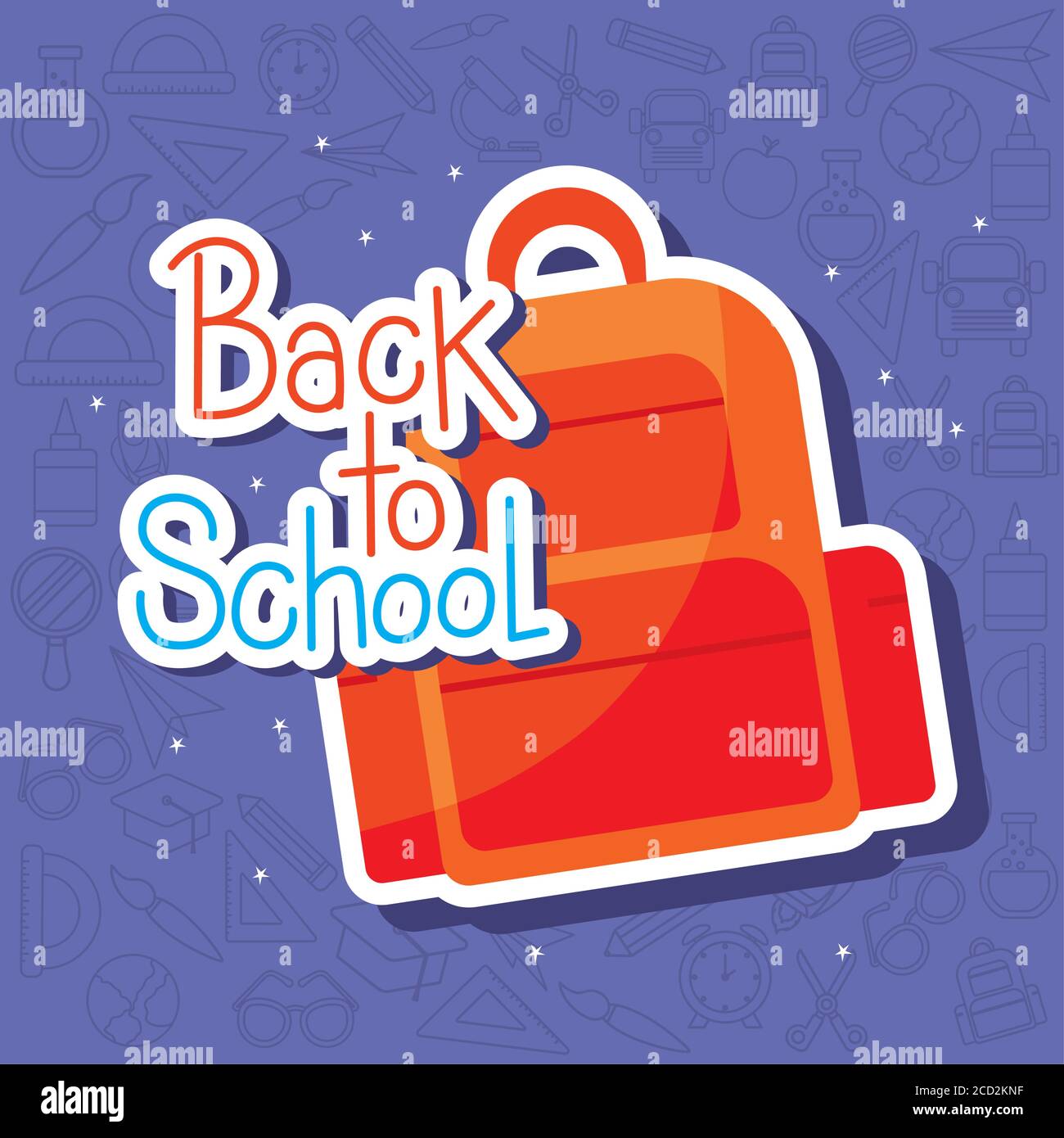 bag design, Back to school eduacation class lesson theme Vector ...
