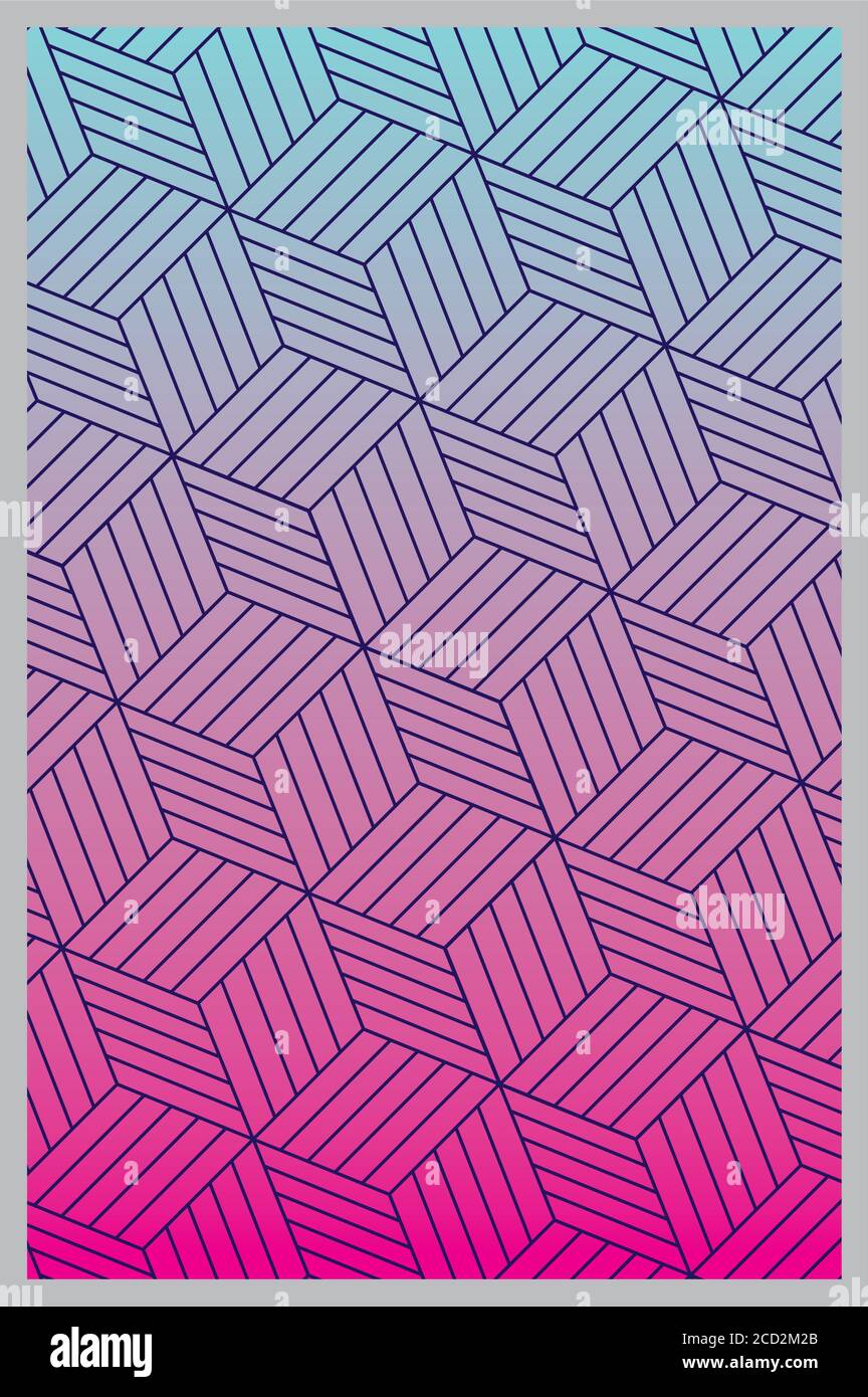 Blue with pink gradient and pattern background frame, Abstract texture