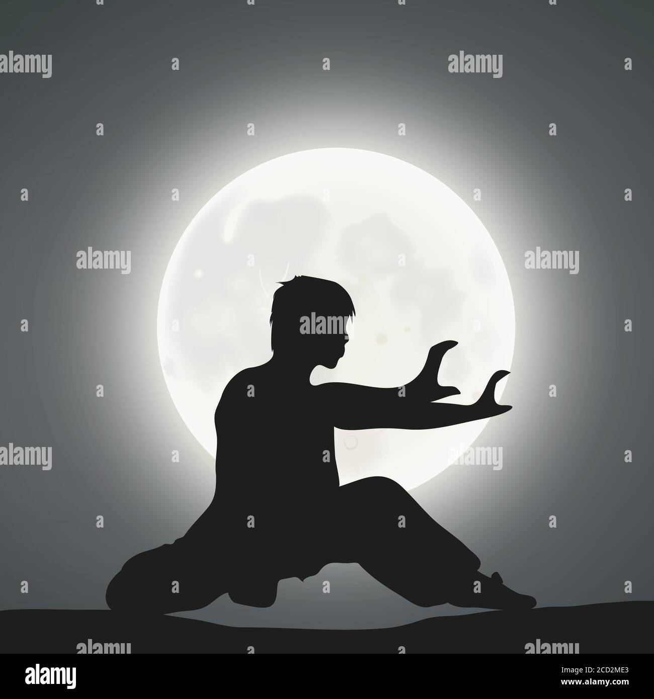 Kung Fu Master, The Fist Technique Stock Vector Image & Art - Alamy