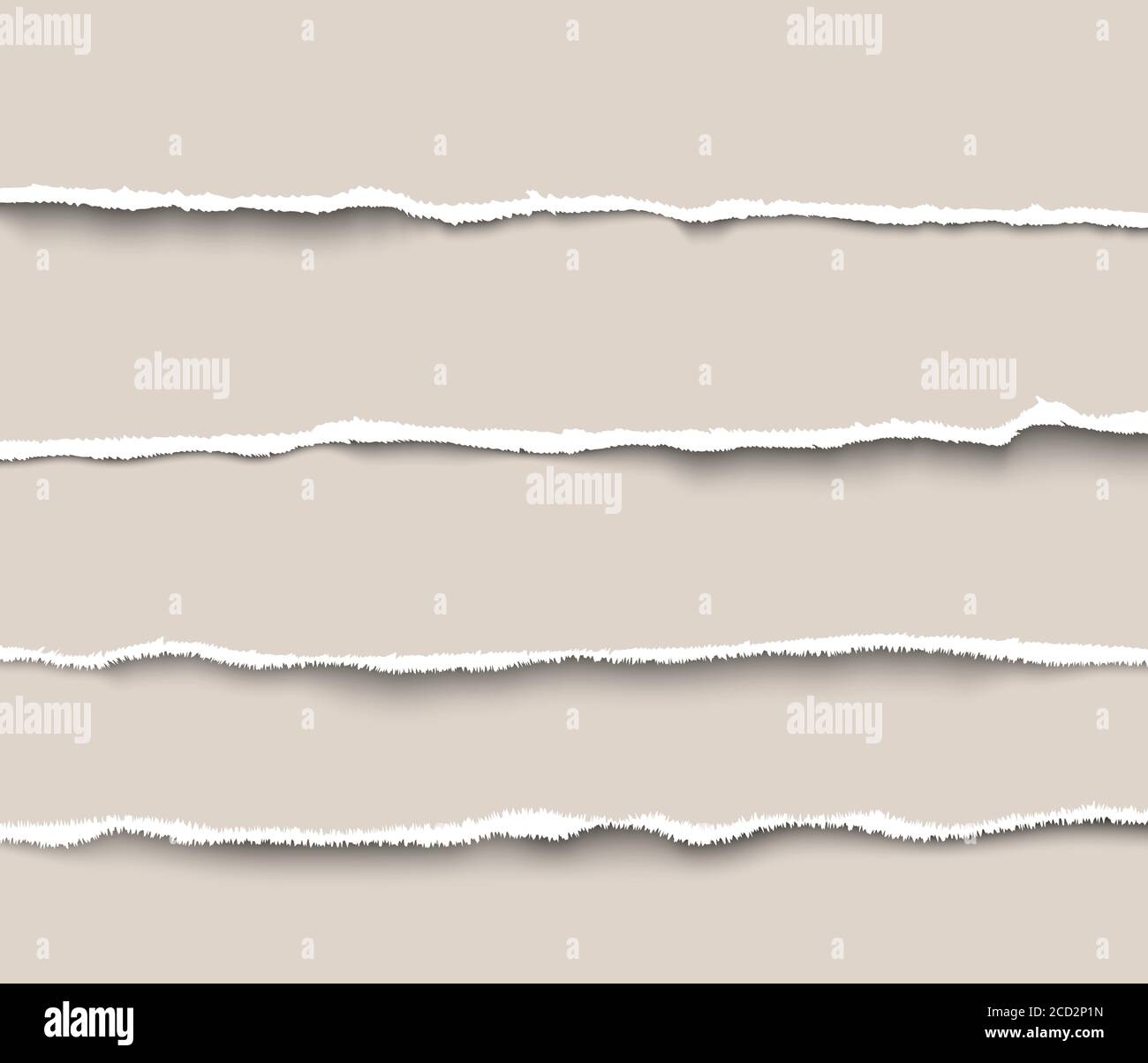 Set of torn paper dividers for websites and infographics. Realistic ...