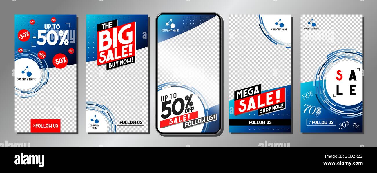 Proportion Advertisement Social media advertisement - sale templates - vector illustration, 16:9 ...