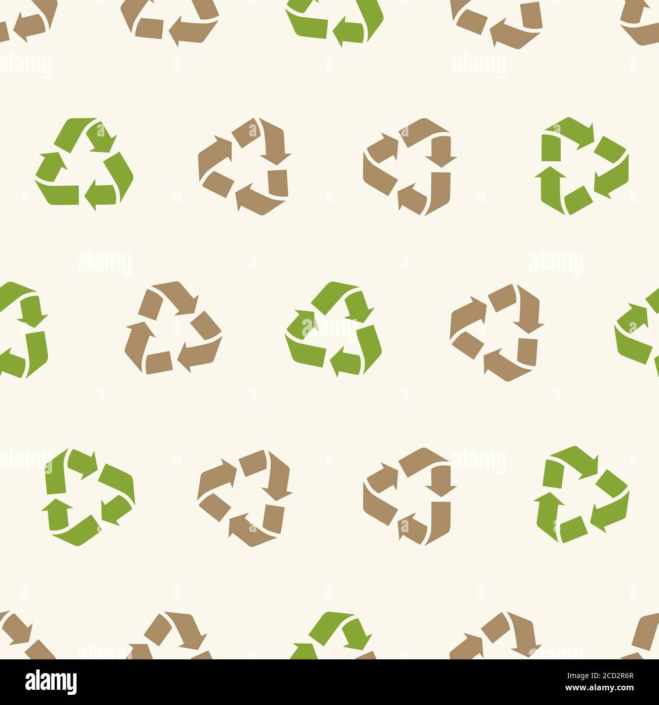 Seamless vector recycling sign pattern for packaging and print. Recycle ...