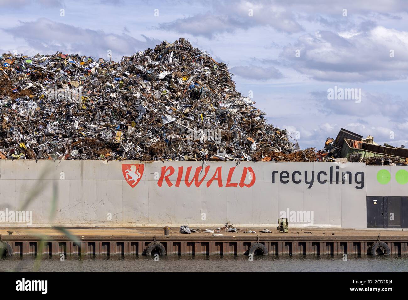 ALMELO, NETHERLANDS Jul 27, 2020 Logo and name of Riwald recycling