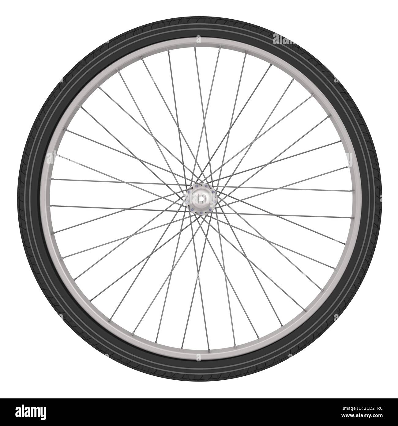 Bicycle wheel isolated on a white background Stock Photo Alamy