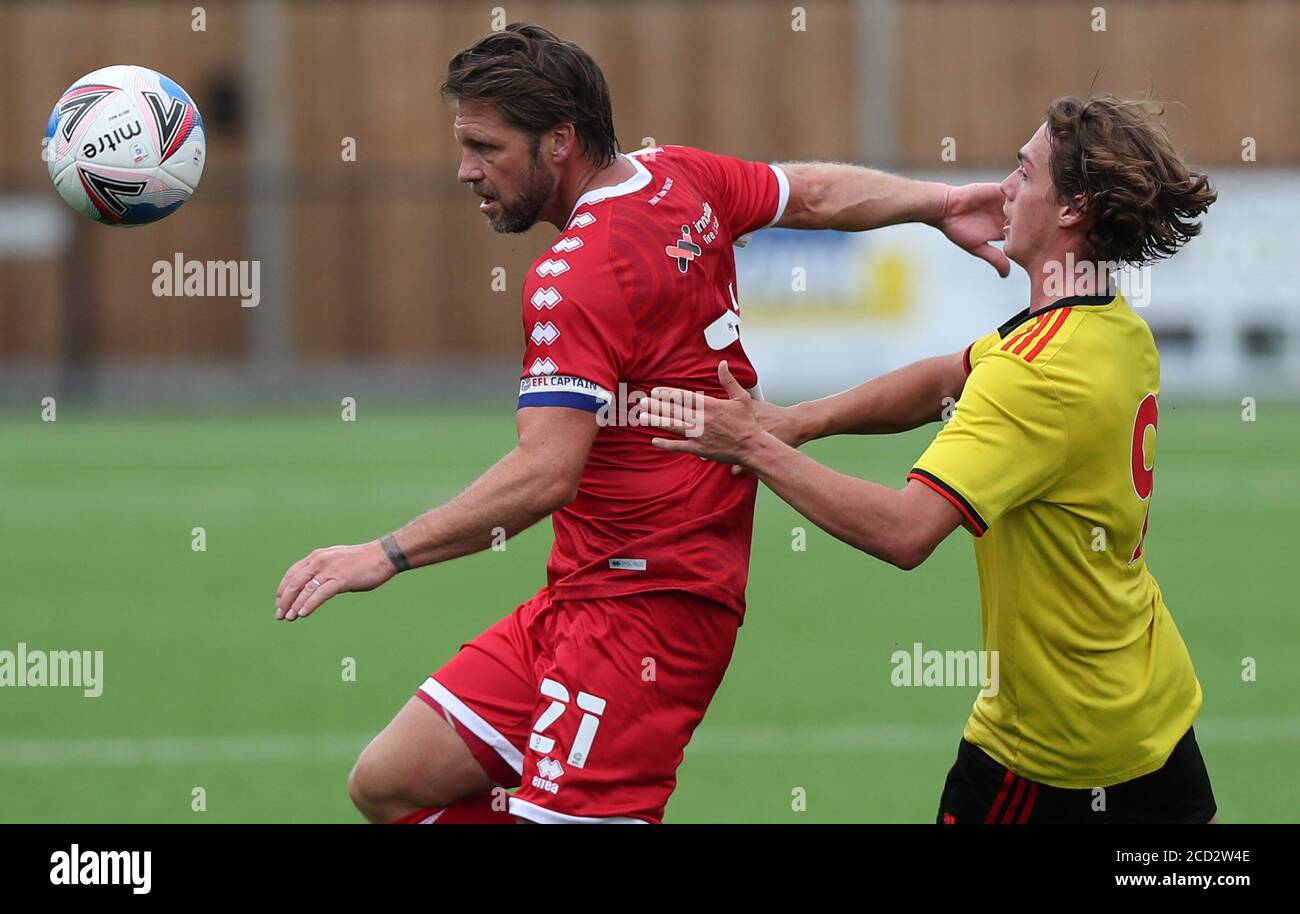 Crawley Town's Dannie Bulman during the pre season friendly between Crawley Town and Watford at the The Camping World Community Stadium. Picture by JAMES BOARDMAN Stock Photo