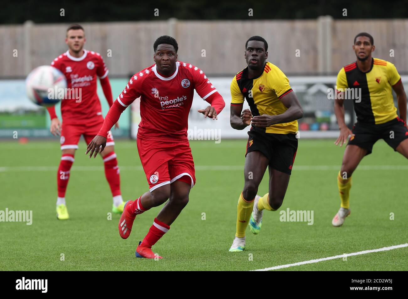 Crawley Town's Rcardo German during the pre season friendly between Crawley Town and Watford at the The Camping World Community Stadium. Picture by JAMES BOARDMAN Stock Photo