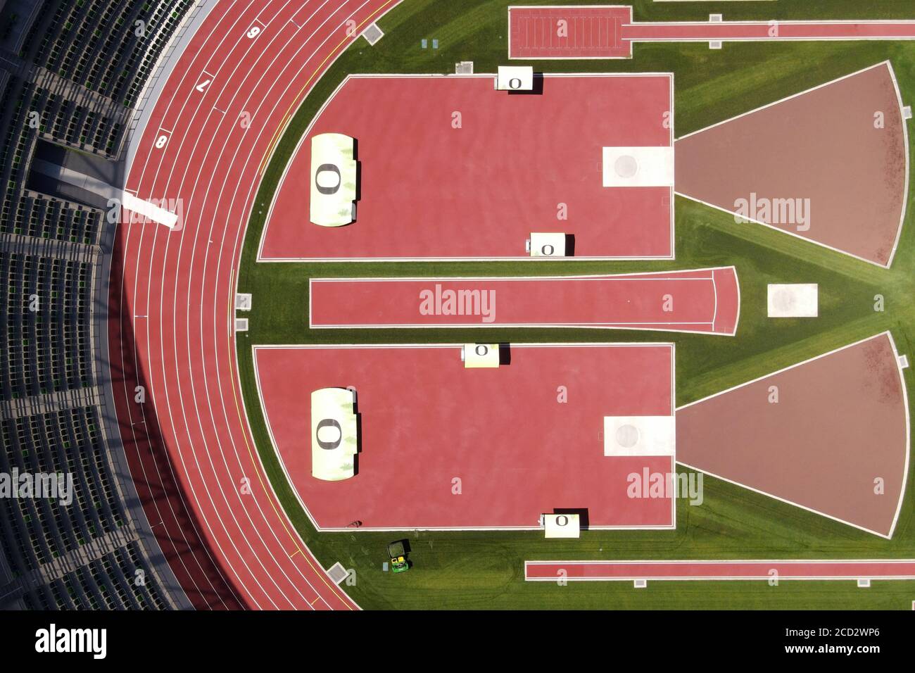 Eugene, United States. 25th Aug, 2020. A general view of the high jump