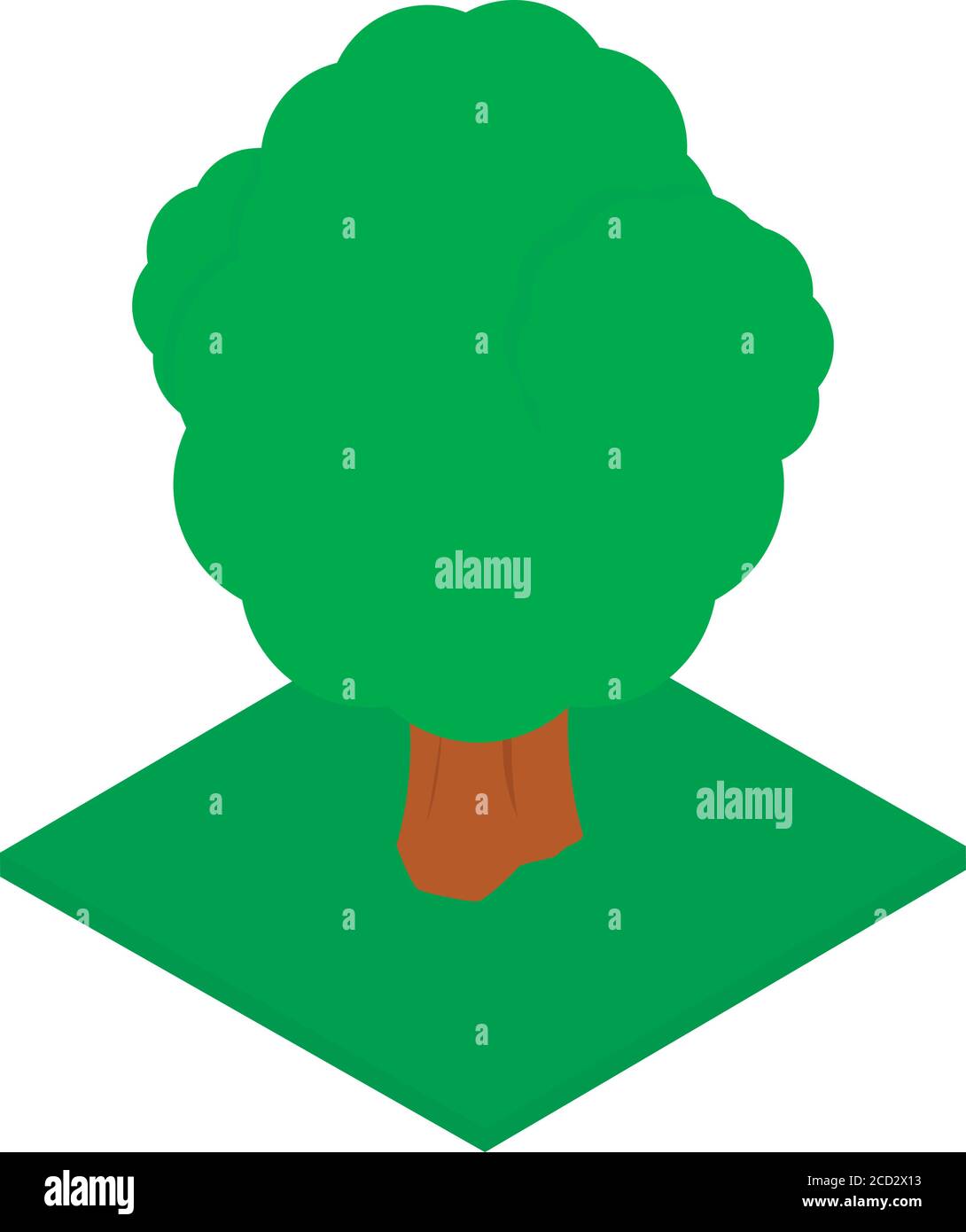 Forest tree icon, isometric style Stock Vector