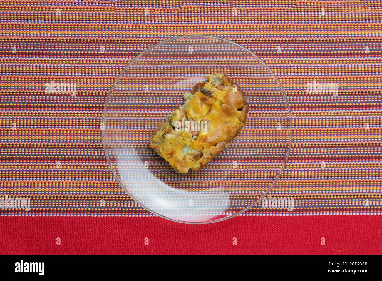 Pie with Cheese and Black Olive. Stock Photo