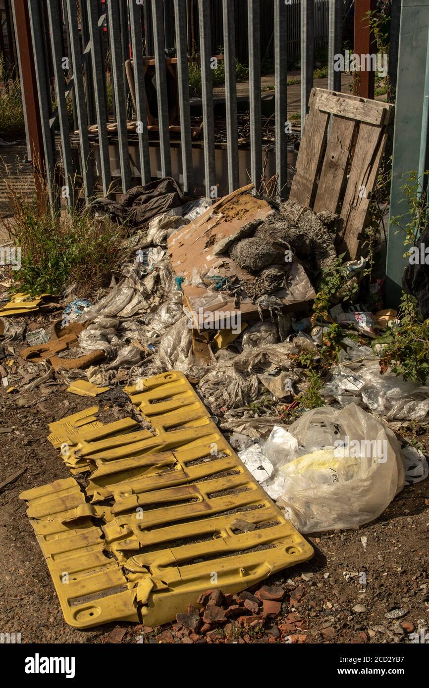 Unlawful flytipping as environmental destruction Stock Photo Alamy