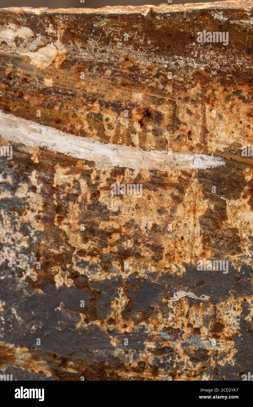 Abstract of patterns formed by rust Stock Photo - Alamy