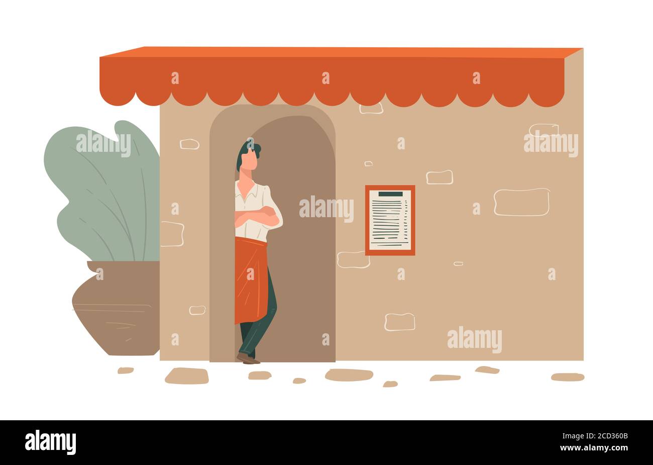 Man waiting order Stock Vector Images - Alamy