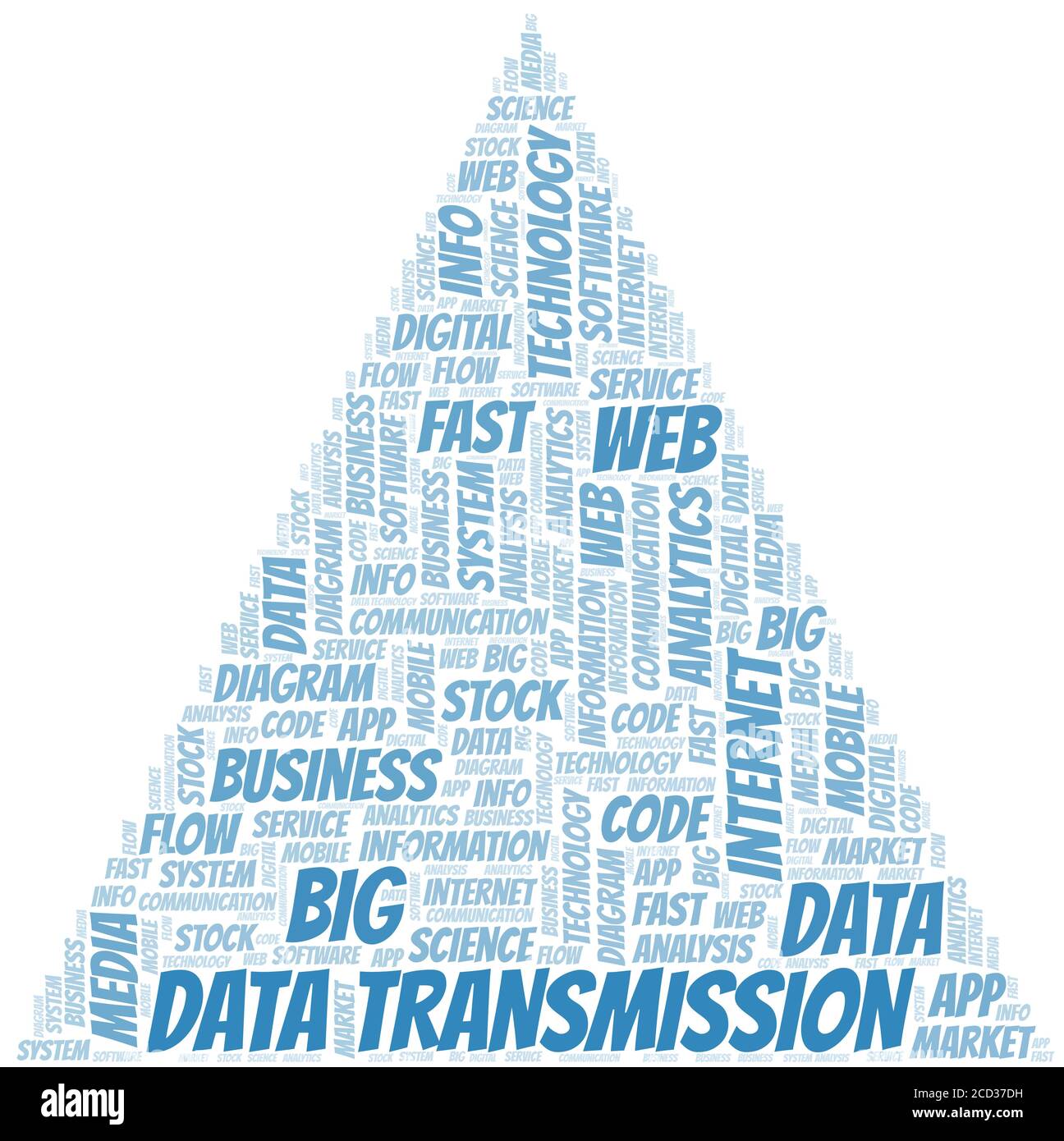 Data Transmission vector word cloud, made with the text only Stock ...