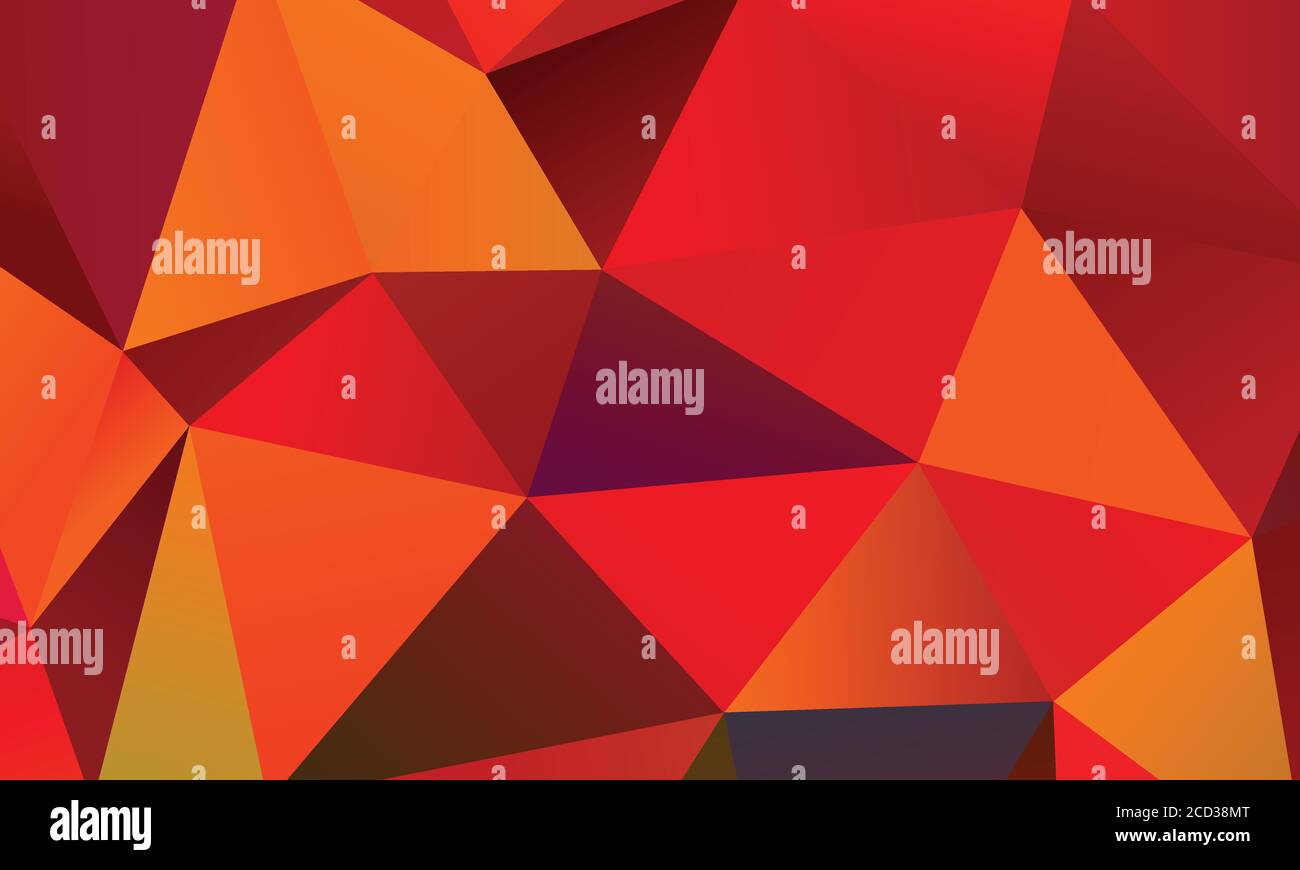 Red and orange polygonal abstract background. Great illustration for ...