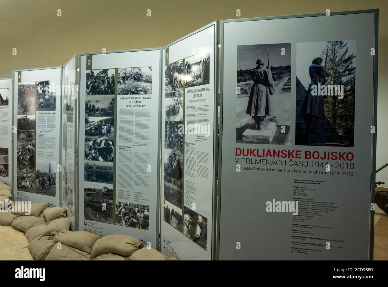 Observation Tower On Mountains Pass Dukla On The Slovak Polish Border Museum Exhibition Inside The Tower Information Posters Stock Photo Alamy
