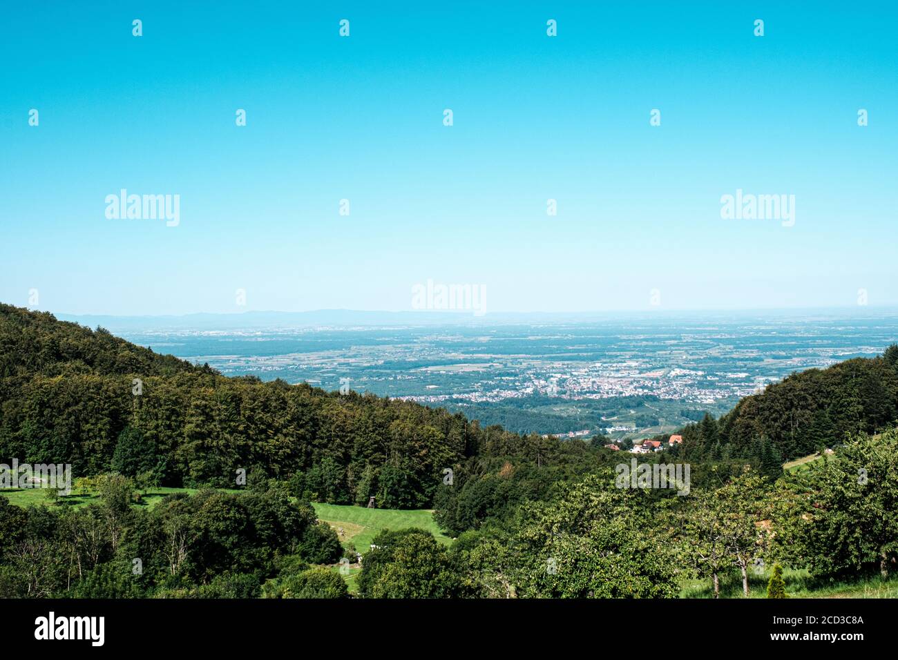 Typical view of landscape in Sasbachwalden, Black Forest, Germany Stock Photo