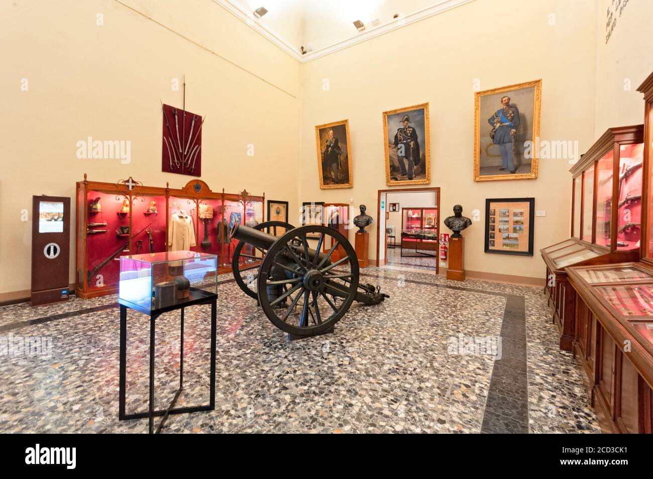 Italy, Lombardy, Desenzano del Garda, St. Martin of the Battle Museum, Weapons and Uniforms Stock Photo