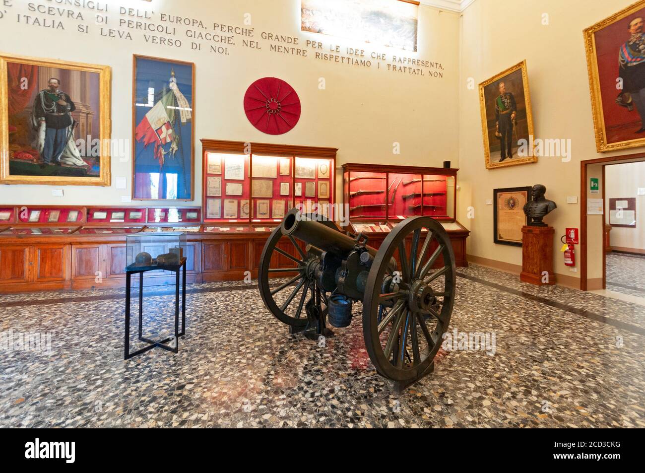 Italy, Lombardy, Desenzano del Garda, St. Martin of the Battle Museum, Weapons Stock Photo