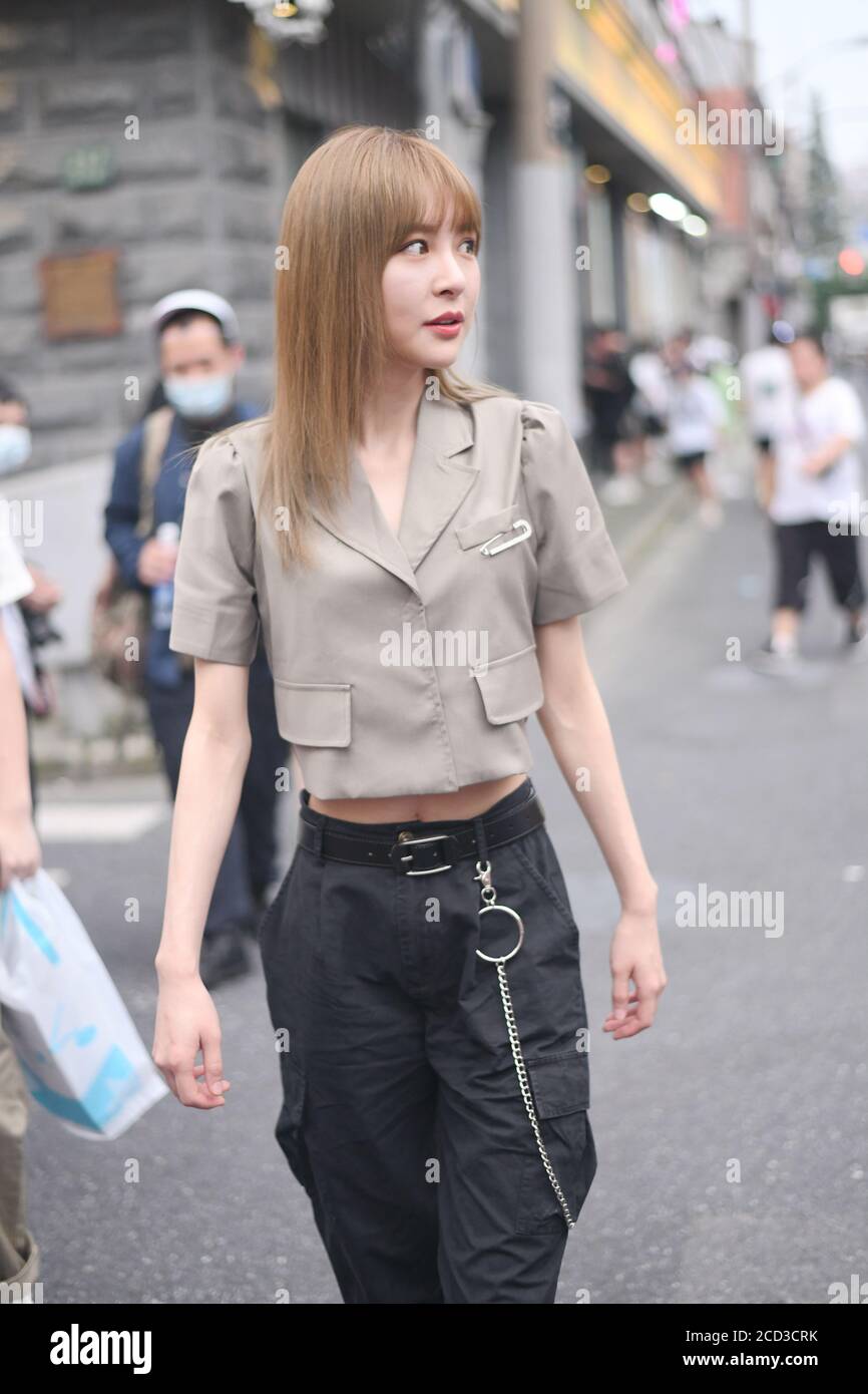 Chinese idol singer Zhang Yuge, a member of Team SII of