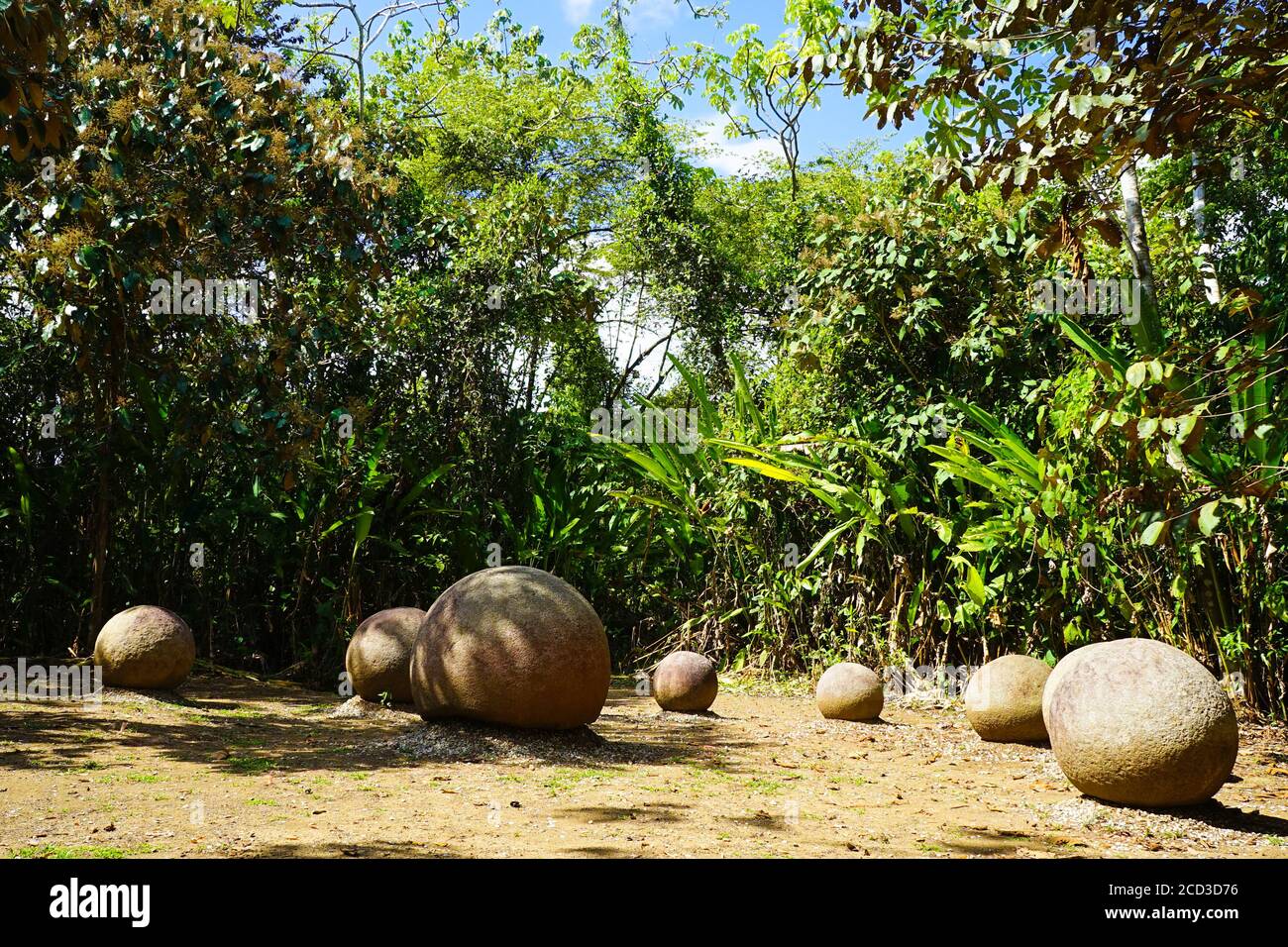 Beautiful view of the stone balls in Costa Rica Stock Photo - Alamy