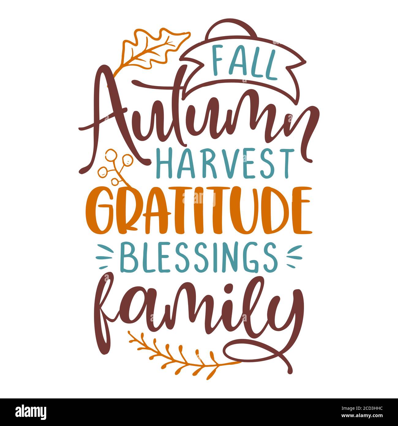 photo Fall Posters https www alamy com fall autumn harvest gratitude blessings family vector illustration autumn color poster good for scrap booking posters greeting cards banners t image369487928 html