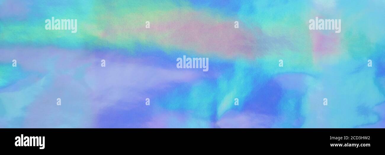 Iridescent neon background. Holographic wrinkled abstract foil texture ...