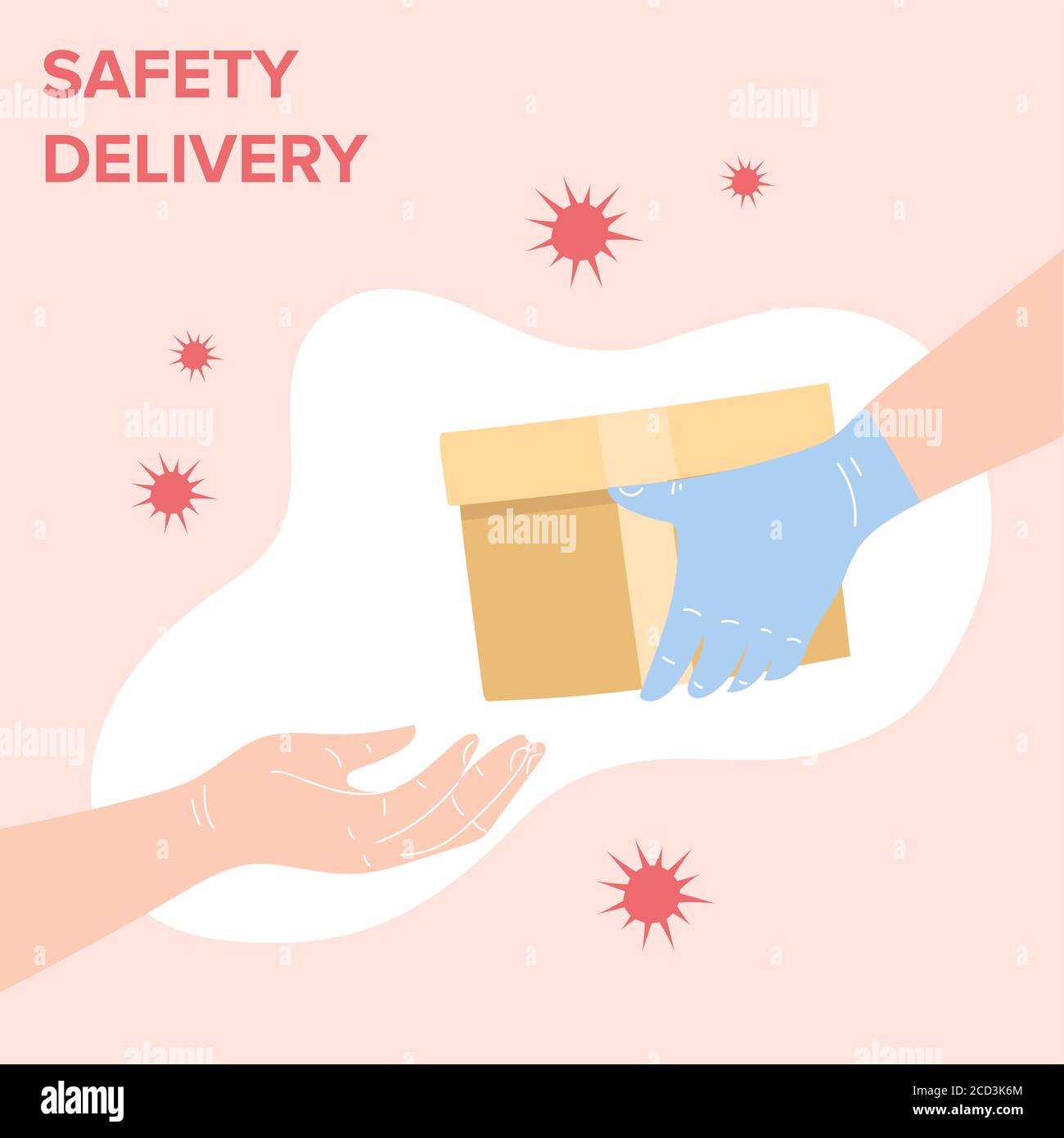 Delivery website banner in flat illustration vector style Stock Vector ...