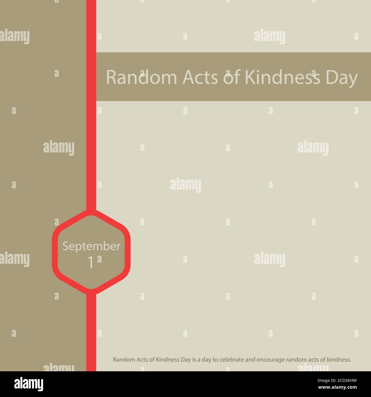 Random Acts of Kindness Day is a day to celebrate and encourage random acts of kindness. Stock Vector