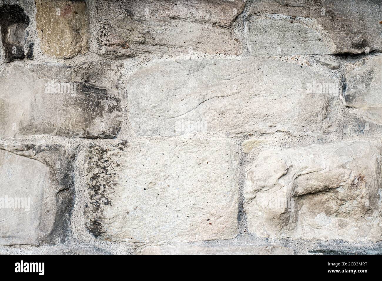 Fragment of a wall from a chipped stone Stock Photo