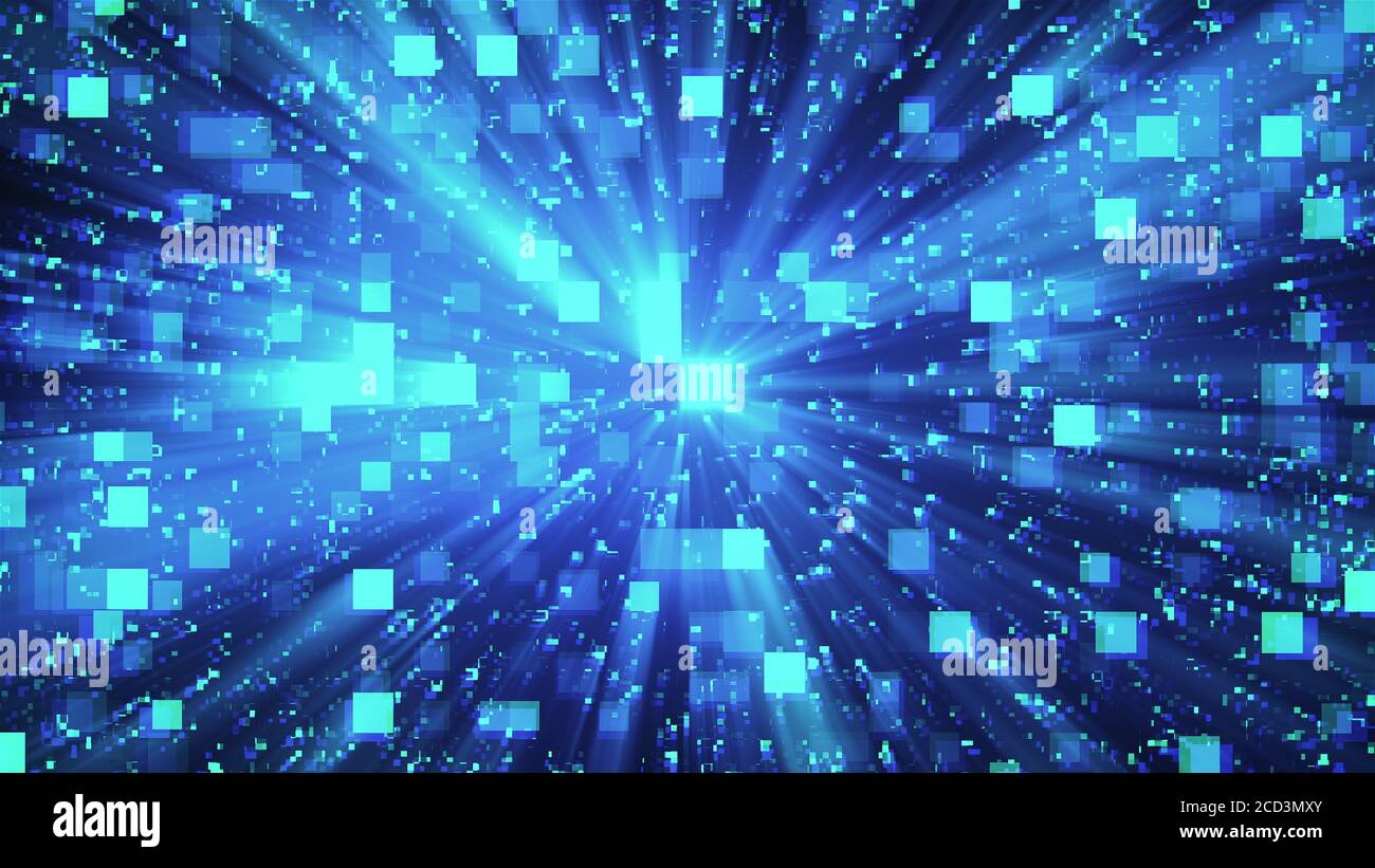 3d rendering of technology and data processing. Computer generated ...