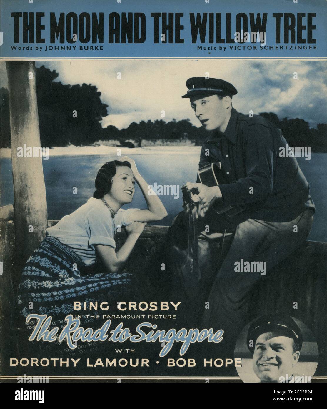 Sheet Music - The Moon and the Willow Tree - Bing Crosby - 1940 Stock Photo