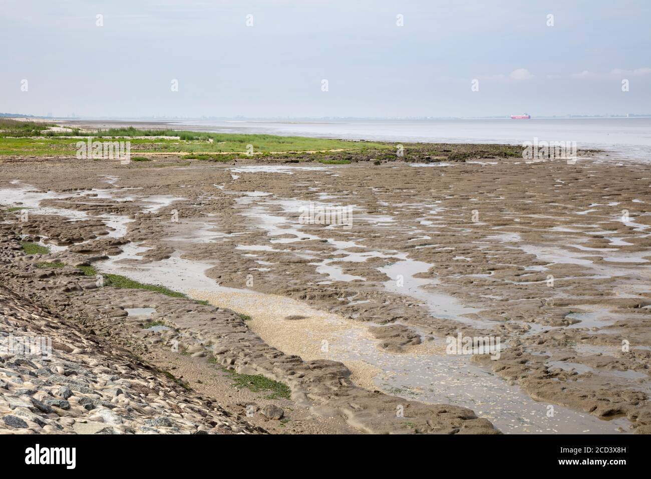 Ebb tide at the Nationalpark Wadden sea, East Frisia, Lower saxony, Germany, Europe Stock Photo