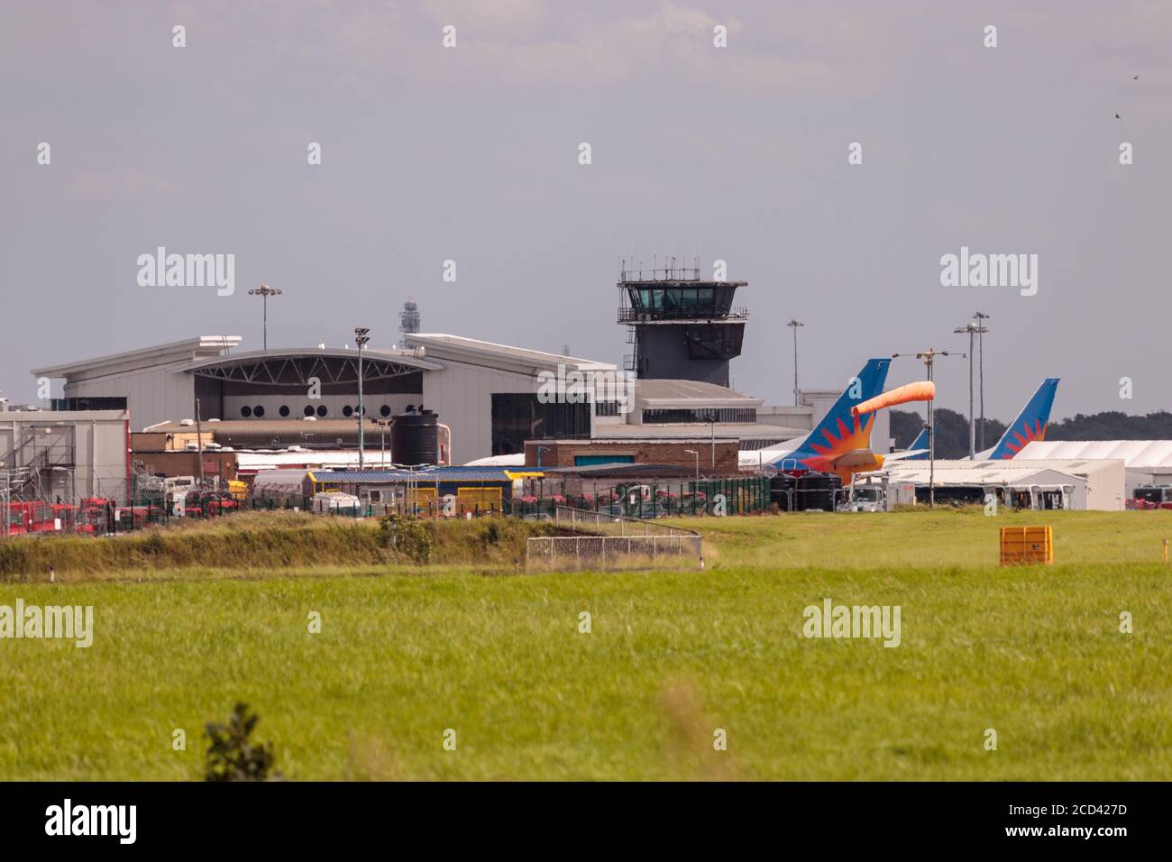 View of Leeds Bradford Airport Stock Photo
