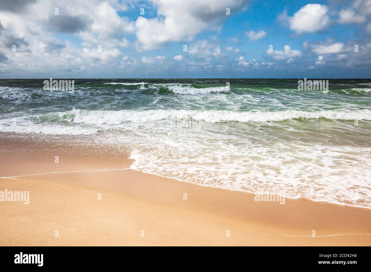 lonely beach on sylt germany Stock Photo