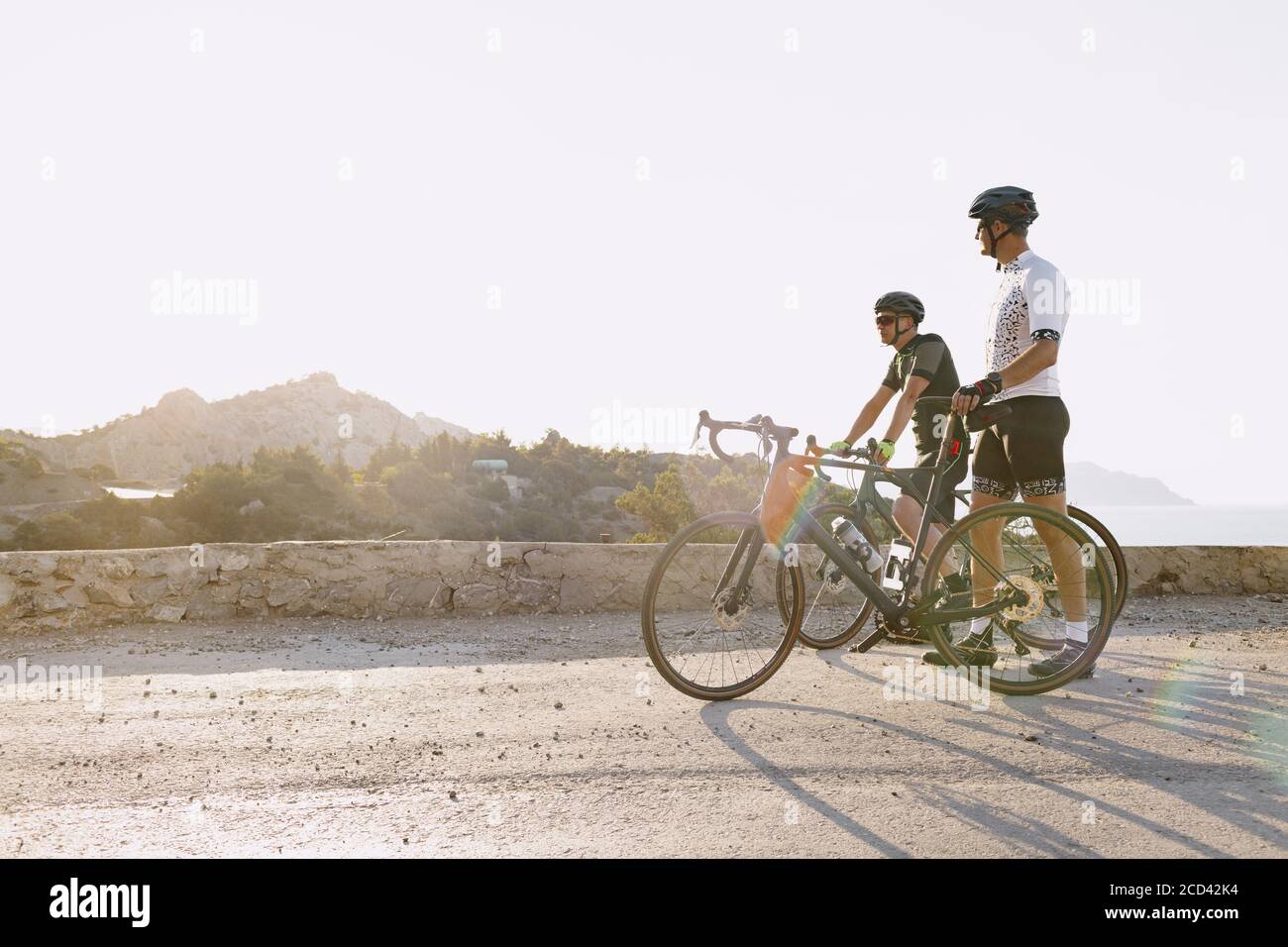 Two road cyclists male hi-res stock photography and images - Alamy