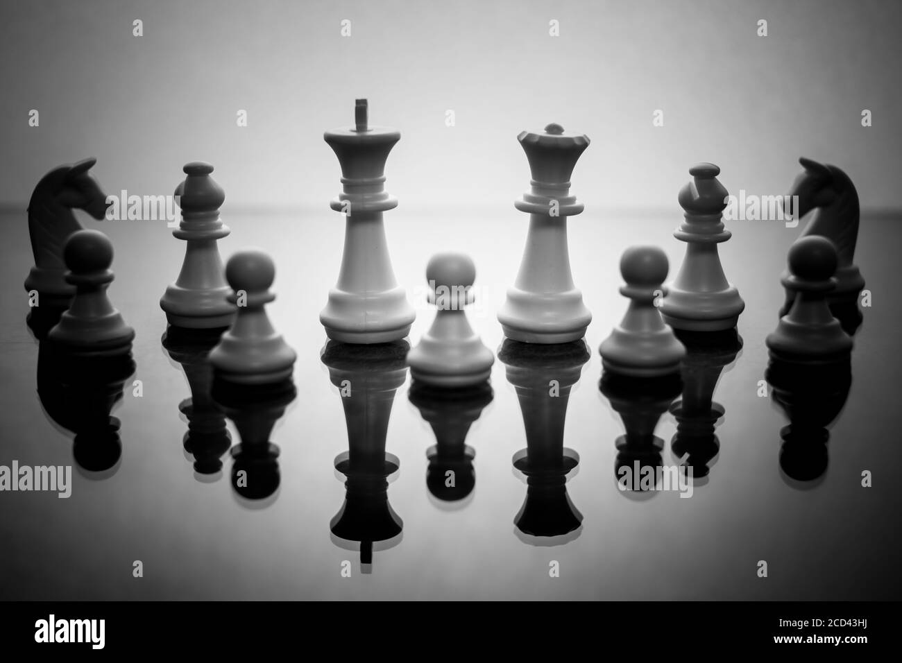 King chess piece Black and White Stock Photos & Images - Alamy