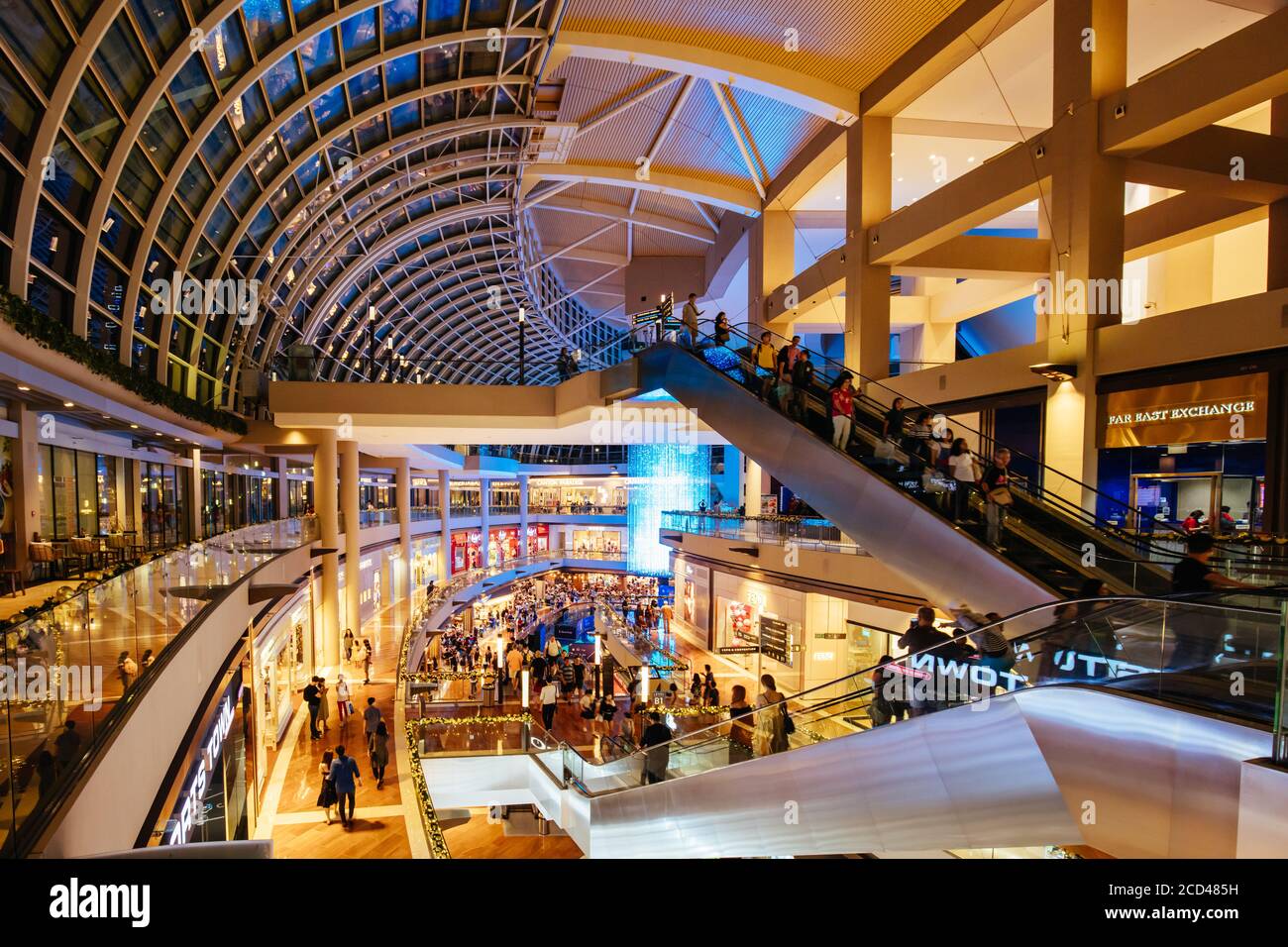 Marina Bay Sands Shopping Centre Stock Photo Alamy