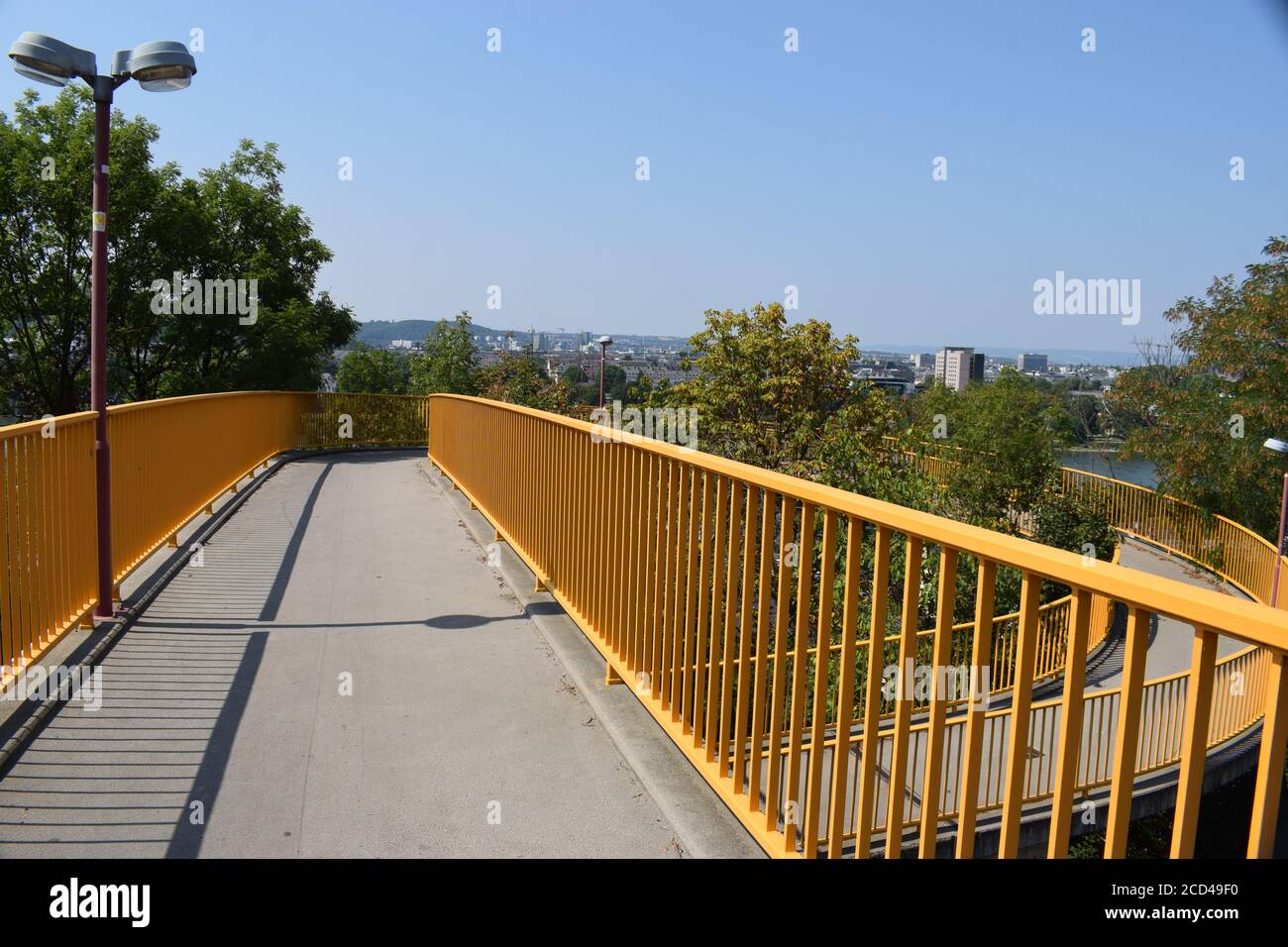 pedestrian bridge Stock Photo